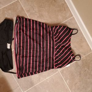 Nike black and reddish orange 2 piece suit, size 1